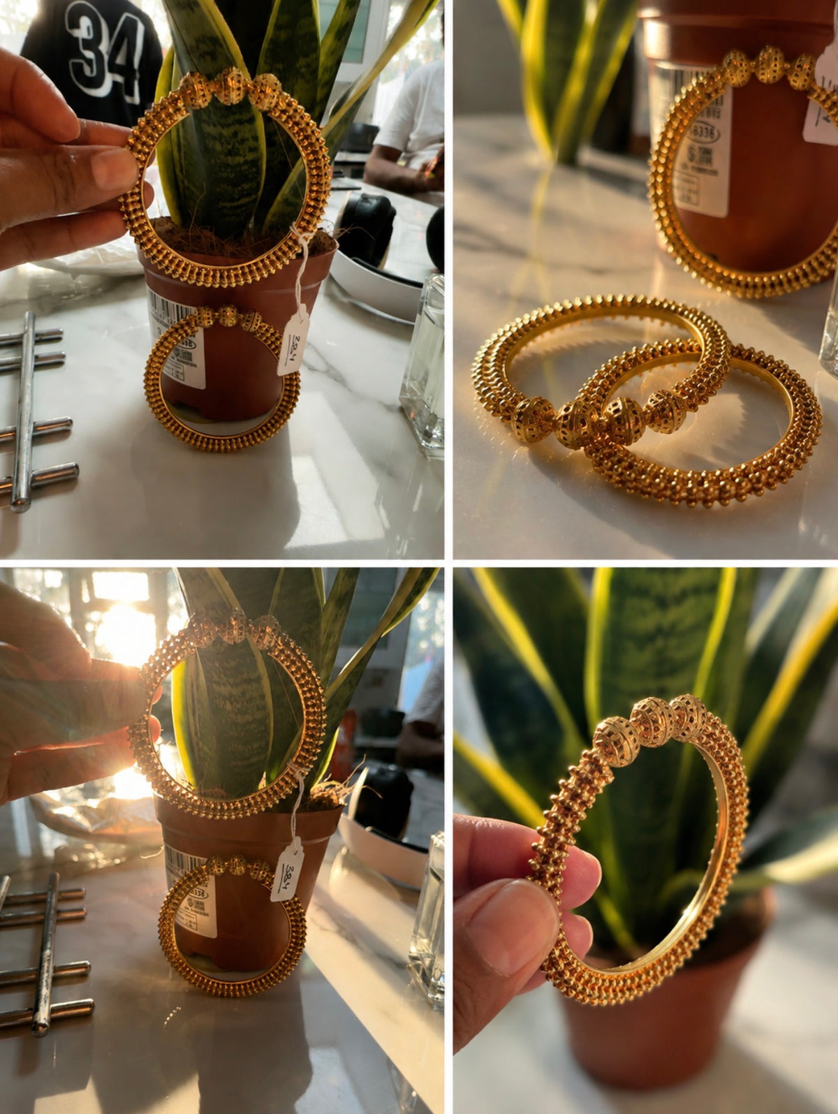 Golden Elegance – Handmade Gold Bangles